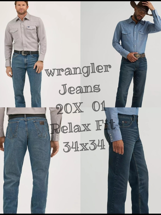 Wrangler Other - 2 Pairs Wrangler 20x 01 Men's Relaxed Fit Jeans - Blue